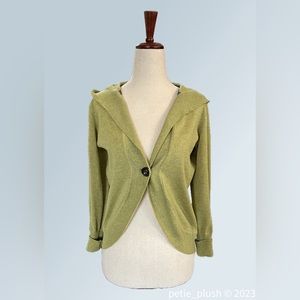 CAbi - EUC - Linen Blend Cardigan Sweater/Shrug - Size: XS